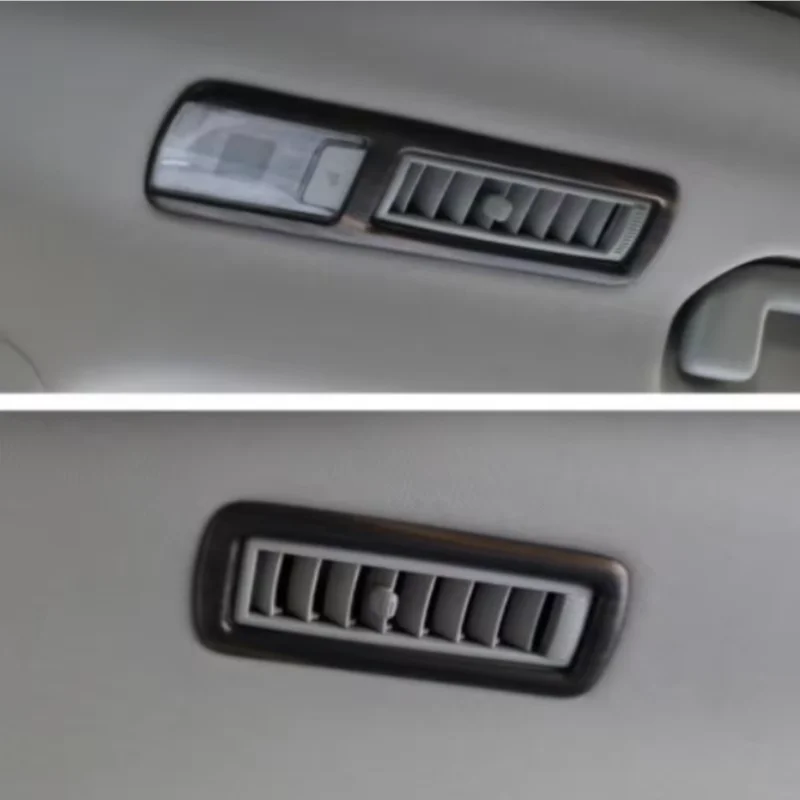ABS Plastic Car Rear Roof Air Conditioner Vent Outlet Cover Frame Fit For Toyota Highlander XU70 Kluger 2021-2024 Hybrid