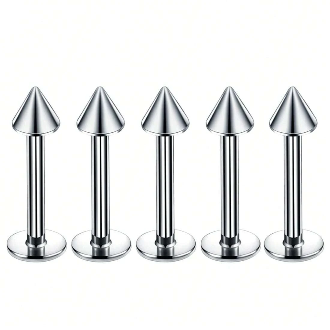 2PCS/Set Spike Lip Piercing Snake Bites Stainless Steel Helix Cartilage Earring Ear Piercing Body Jewelry Punk Style 16G 14G - view 3