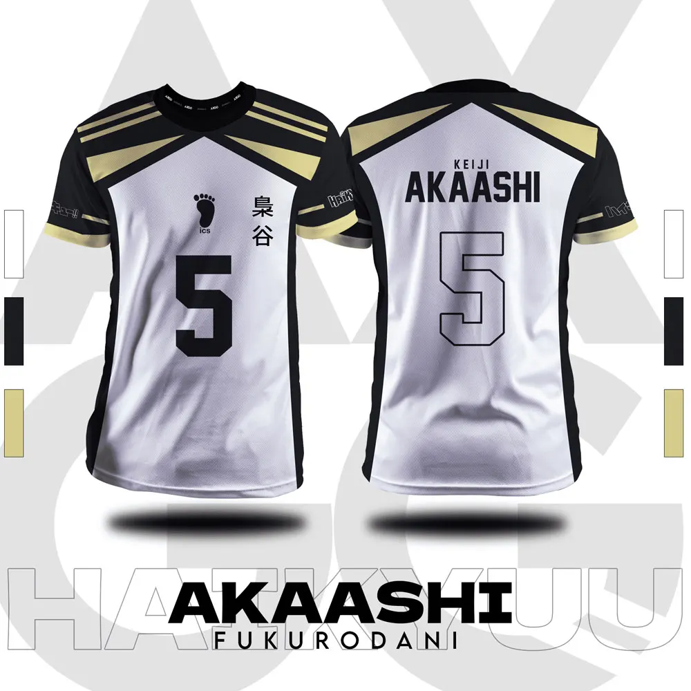 Haikyuu Fukurodani Мультфильм Аниме Косплей Мужчины Джерси Лето короткий рукав Детская Футболка Топ 2024 Новая мода женская футболка