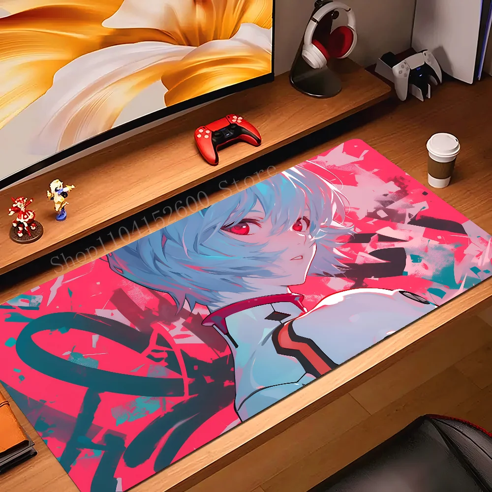 

Anime Ayanami Rei Mousepad Mouse Mat Desk Mat With Pad Gaming Accessories Prime Gaming XXL Keyboard Pad Padding Mat