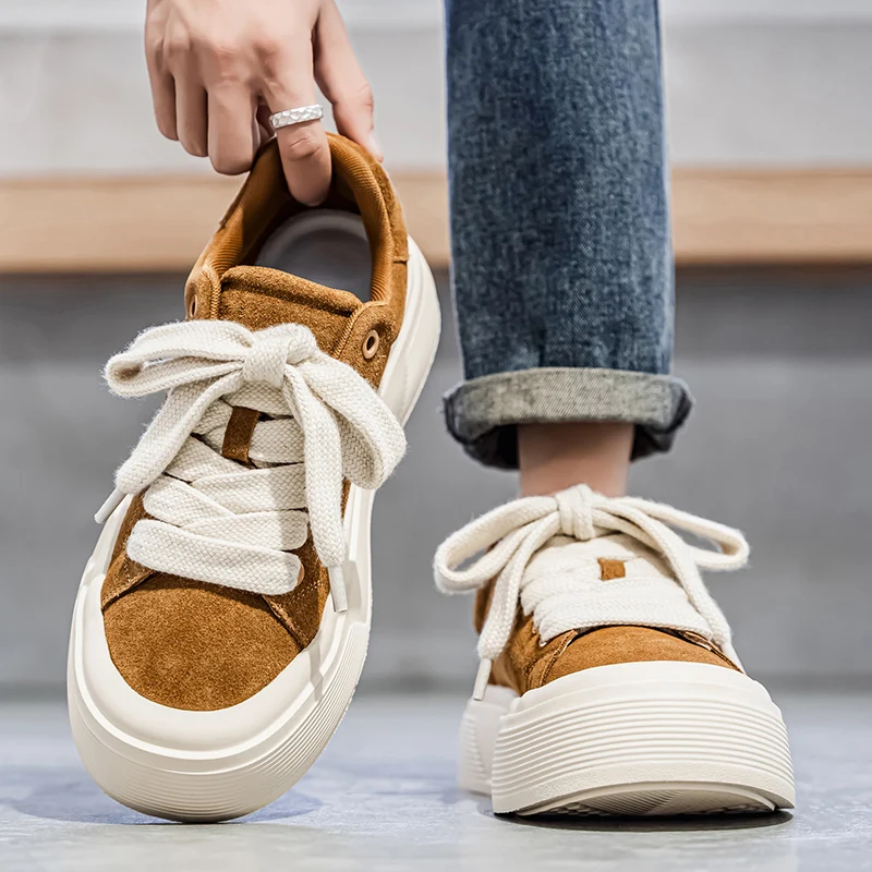 

Мужская модная повседневная спортивная обувь, уличная противоскользящая, износостойкая, на толстой подошве и увеличивающая рост обувь для скейтбординга