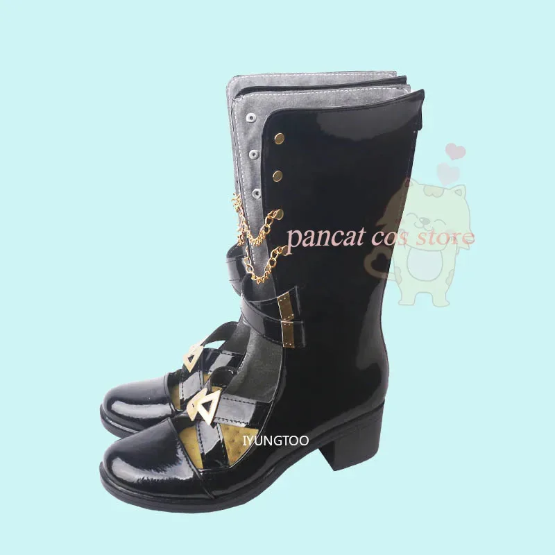 qq98Arknights أنيمي شبح الموضة غير المقيد فارس الأحذية كرنفال أحذية الهالوين تأثيري حلي P