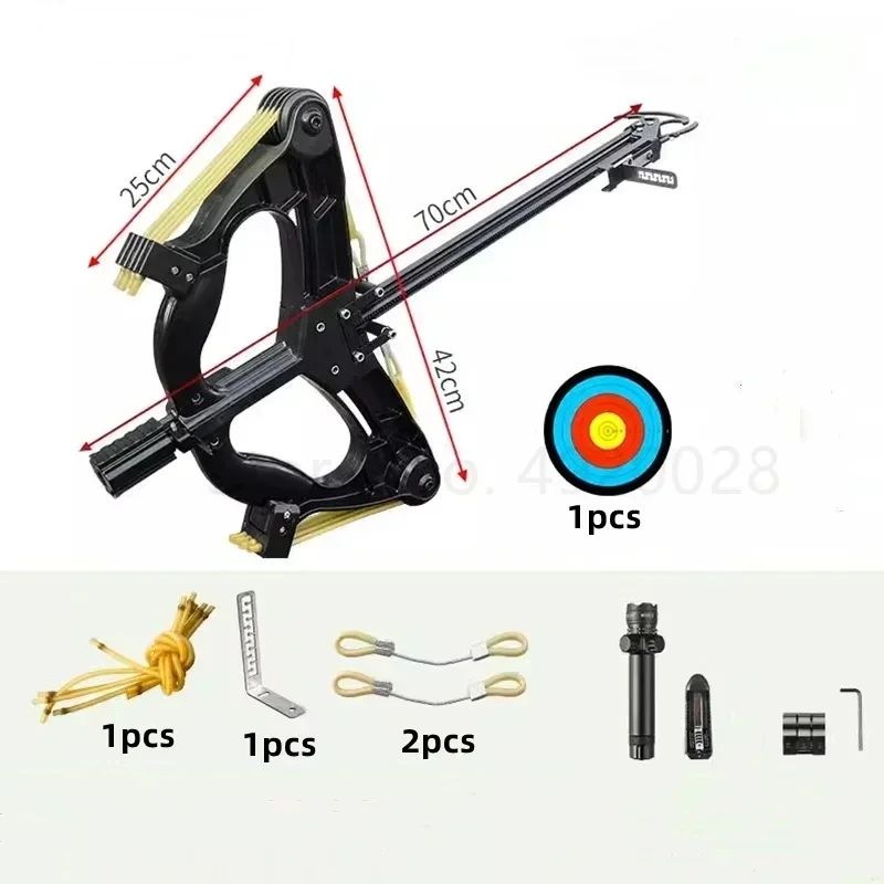 

Slingshot Laser All-metal Powershot Hunting, Steel Ball Slingshot Composite Bow Mini Infrared Compound Bow Set 60LBS