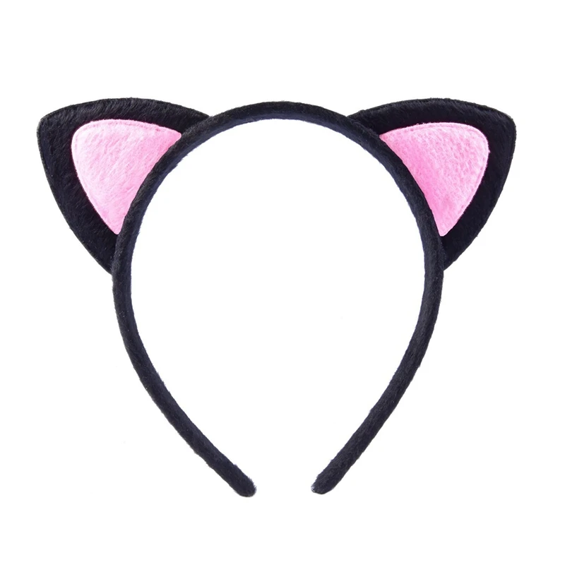 Gato orelha Headband com fivela, Desenhos animados Headband, Bonito