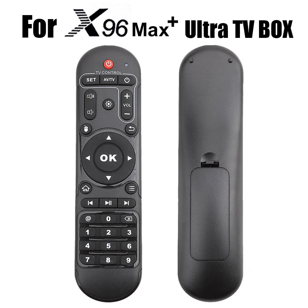 Dla X96 Max Plus Ultra S905X4 Android 11 TV, pudełko zdalnego sterowania, IR pilot zdalnego sterowania dla X96 MAX + X4 zestaw odtwarzacz