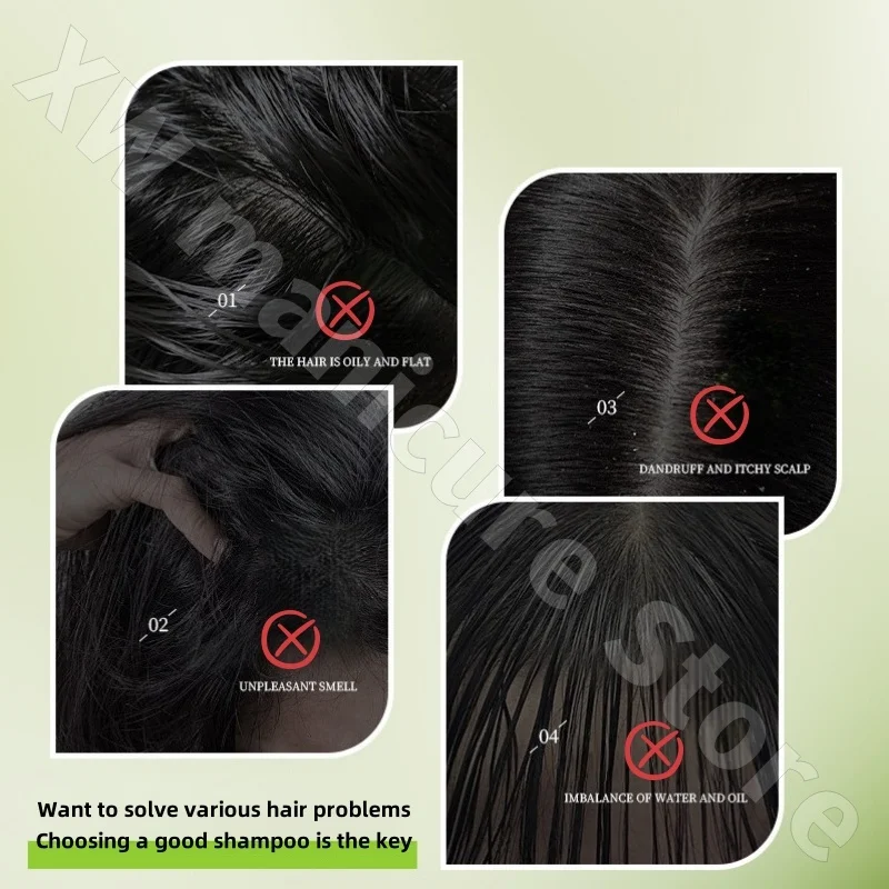 Orchid-Cypress Usman Shampoo Cleansing Refreshing Oil-controlling Relieving Itching Softening Flushing Hair Shampoo 120g