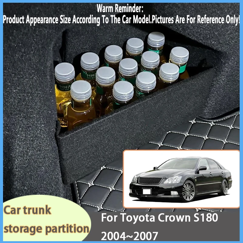 

For Toyota Crown S180 2004~2007 Car Organizer Thickening Trunk Side Partition Trunk Interior Storage Box Parts