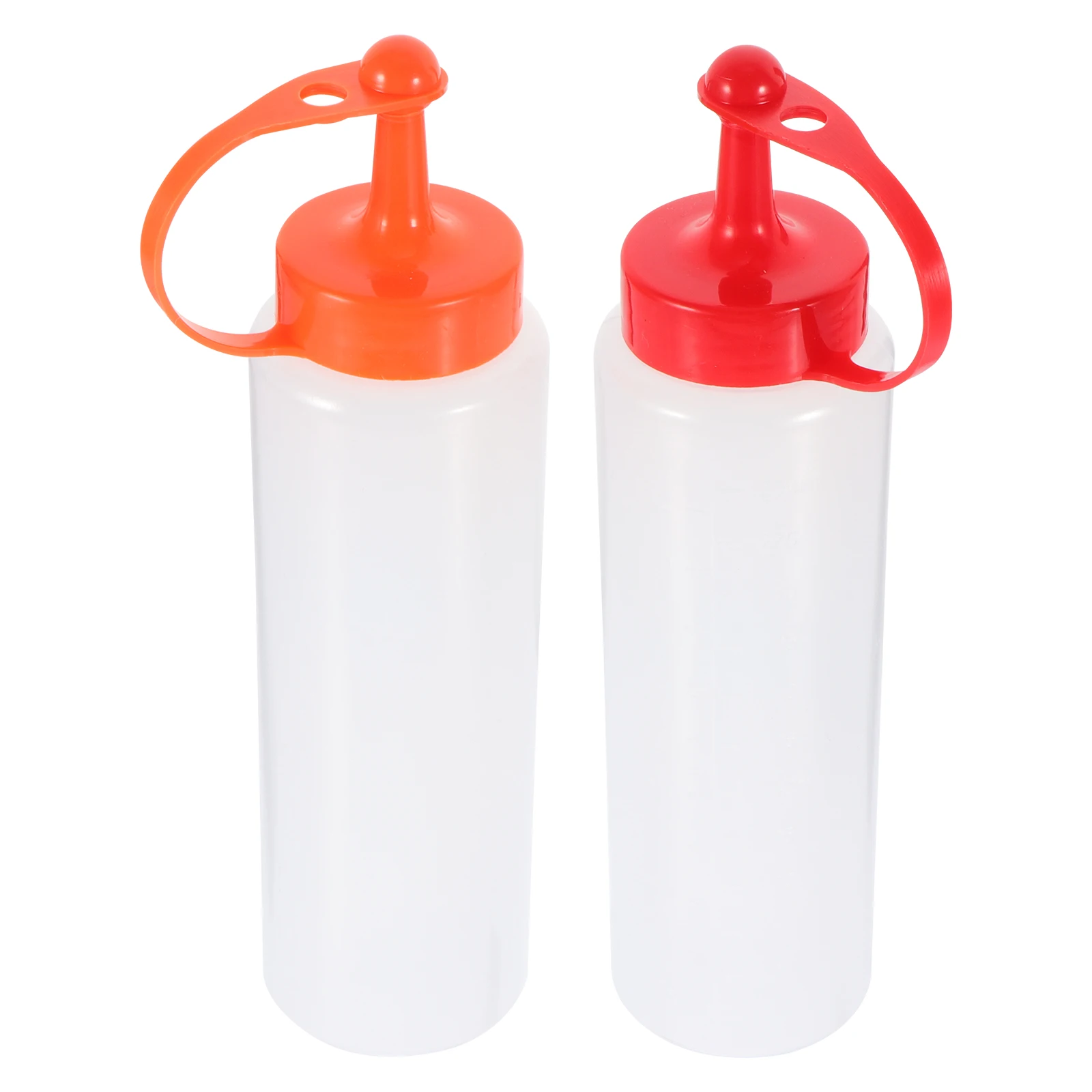 

2Pcs PE Material Kitchen Accessories BBQ Party Sauce Squeezing Bottles Camping Trip Dispenser Sauce Bottles Oil Batter