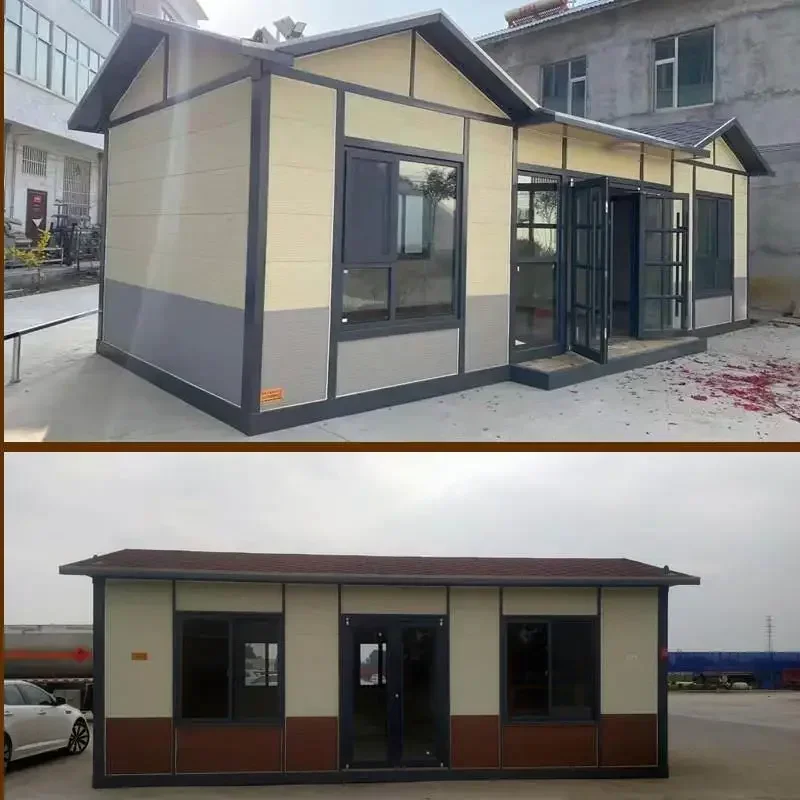 Custom-made living container N light   new rural steel structure integrated villa mobile sun room