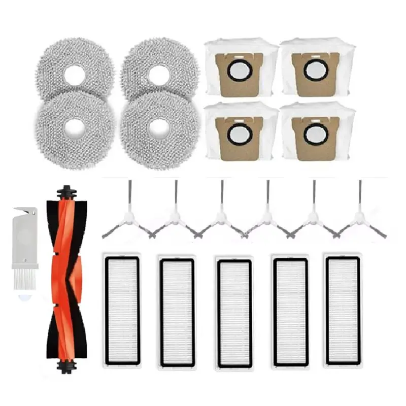 

For Robot Vacuum X10+ X20+ X20 Plus Replacement Accessories Main Side Brush Mop Cloth Dust Bag Filter Spare Parts-A68E