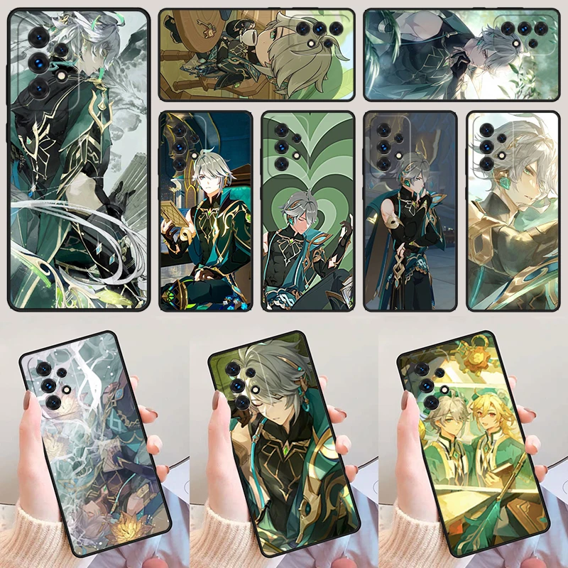 G-Genshin Alhaitham For Samsung Galaxy A52 A72 A73 A20e A21S A50 A70 A11 A12 A42 A31 A40 A51 A71 A32 A80 A91 Phone Case