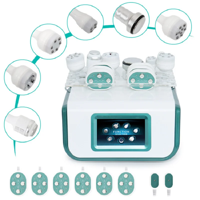 

8 In 1 80K/40K Cavitation Machine Photon Board R/F Negative Pressure Vacuum Body Sculpting Slimming Device With Cold Hammer