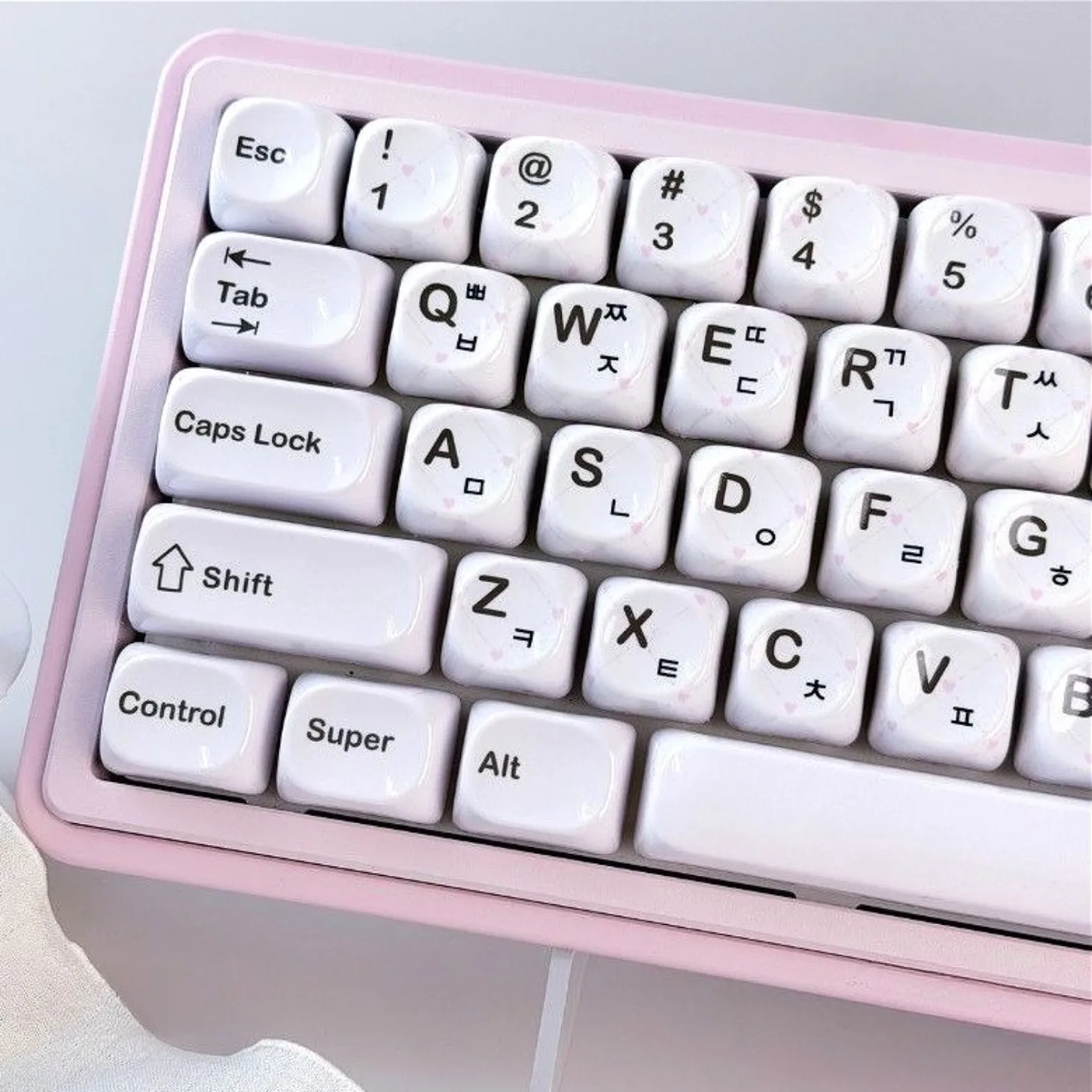 MOA Profile 130 Keys Jade Ceramic PC Feel Keycaps for Wooting Magnetic Switch Mechanical Keyboard