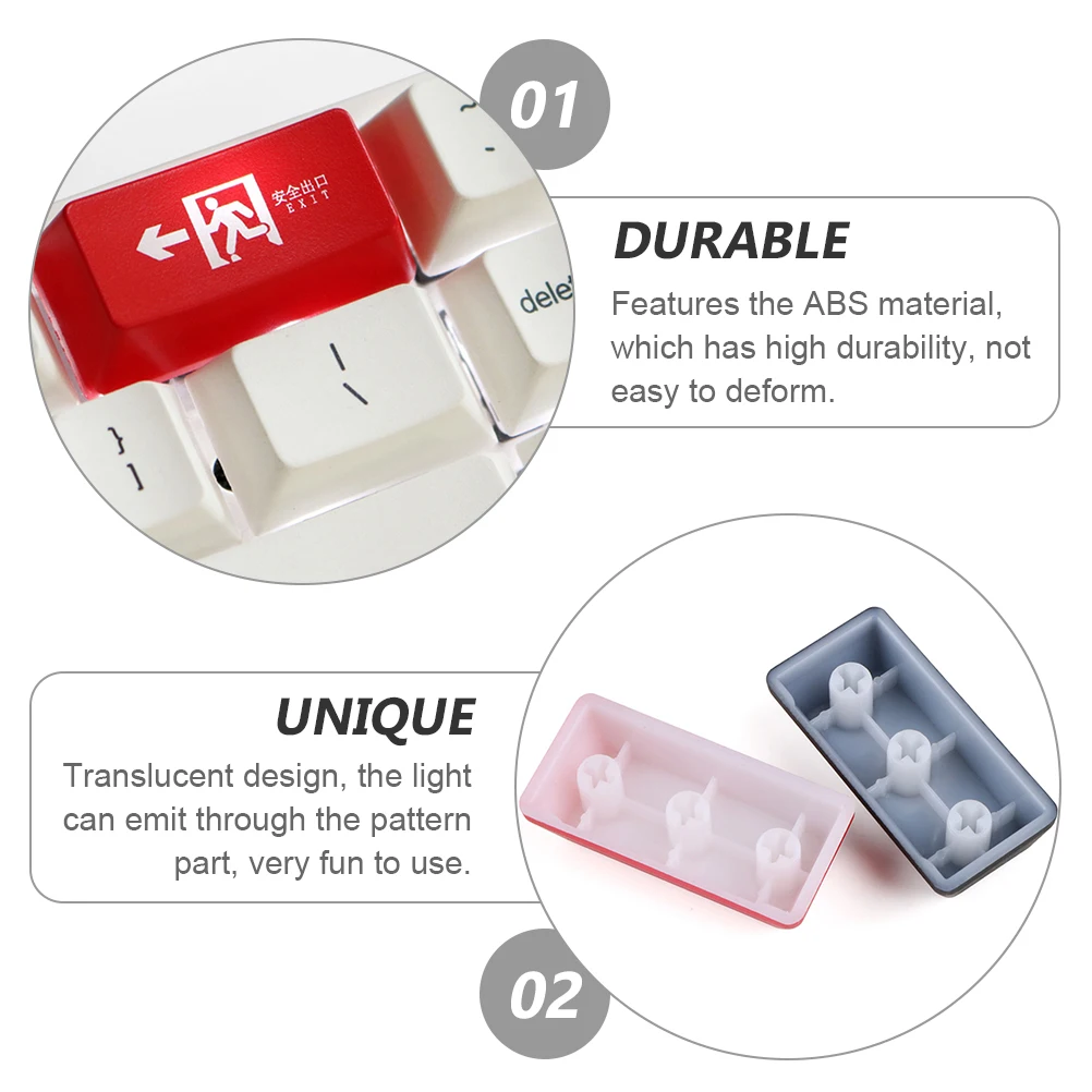 

Backspace Keycap Mechanical Keycaps Replacement Shine Through Luminous Color Durable Oil-Jet Engraving