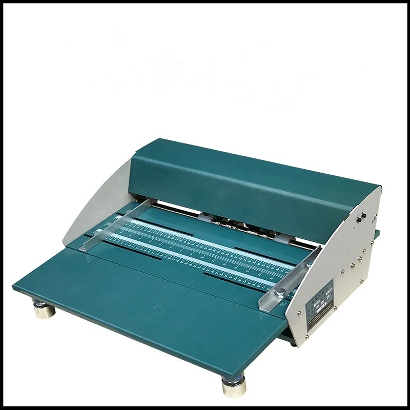 Automatic 480mm Heavy  Paper Creasing Machine with Perforating & Scoring Functions for Card/Book Folding view 2