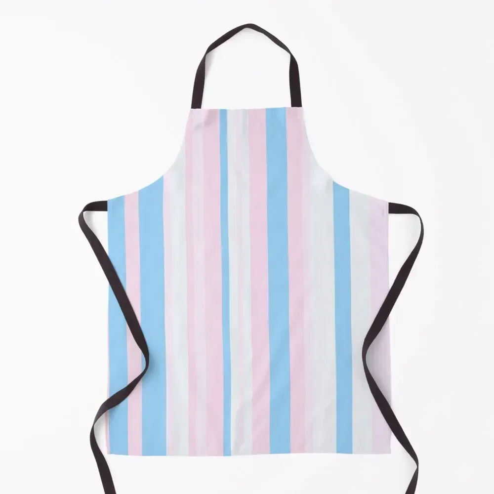 

Blush Pink and Blue Stripes Apron Home Utensils Kitchen kitchen item Children'S Apron