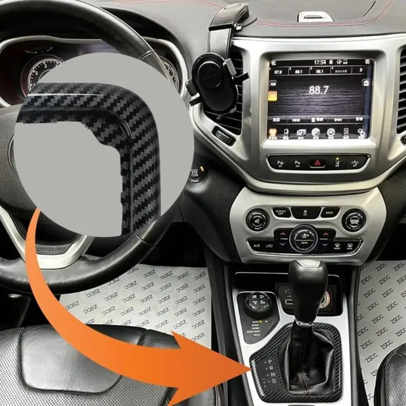 31BC Car Replacement Shifting Lever Bezels Assembly With Integrated Wiring Harness Carbon Fiber Trim 5YD27XSAAA 5YD27LS5AA