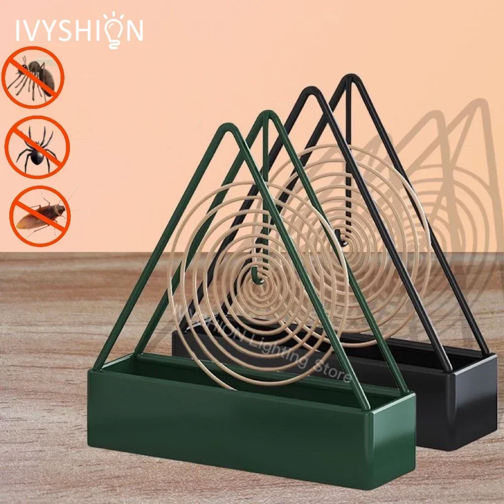 Porte-encens anti-moustiques pour la décoration de la maison, cadre de bobine anti-moustiques, outil de créativité d\'escalade, triangle