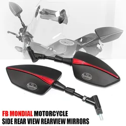 For FB Mondial Flat Track 125 HPS 250 Hipster HPS 300 Pagani 1948 Sport Classic SMT SMX 125 Motorcycle Side Rear View Rearview M