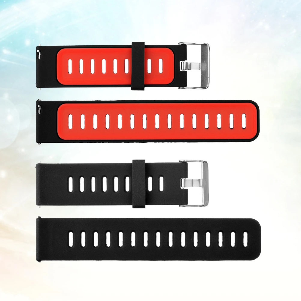 

22Mm Smart Watch Band Durable Silicone Wristband Breathable Waterproof For Gear S3 Galaxy Red White Replacement Strap Watchstrap