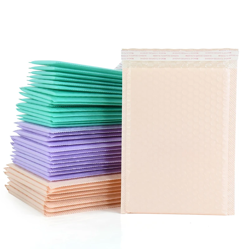 

50pcs Bubble Mailers Padded Envelopes Bags Blue Purple Self-Seal Shipping Gifts Packaging Business Supplies Bubble Padding Bags