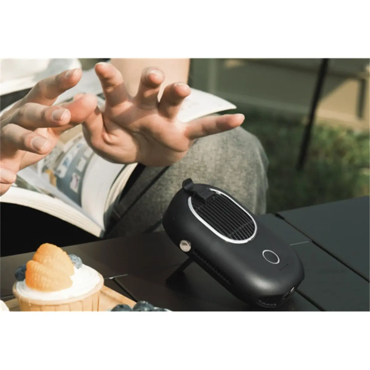 11·11COUPON Portable Neck Fan, Hanging Neck Fan E, Bladeless Mini Fans Portable, 3 Speeds for Outdoor Travel