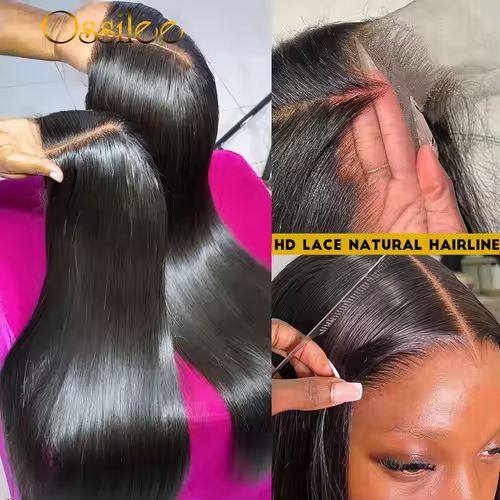 Pre Cut Lace Wig Human Hair Ready to Wear Transparent 13x4/13x6 Lace Front Human Hair Pre Plucked Pre Cut 5X5 Lace Closure Wig - Image 2