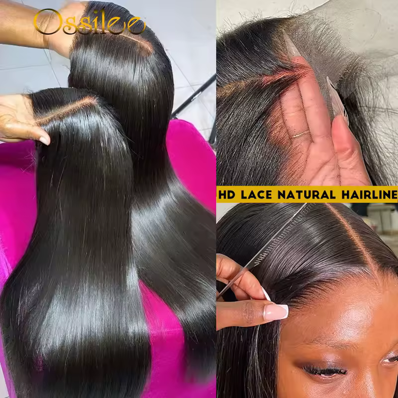 Pre Cut Lace Wig Human Hair Ready to Wear Transparent 13x4/13x6 Lace Front Human Hair Pre Plucked Pre Cut 5X5 Lace Closure Wig - Image 2