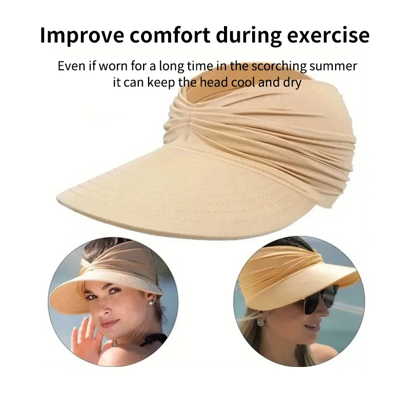 Sun Hat-Stylish And Protective For Spring, Summer, And Autumn Sports Empty Top Hat Outdoor Beach Sun Hat Sun Hat in