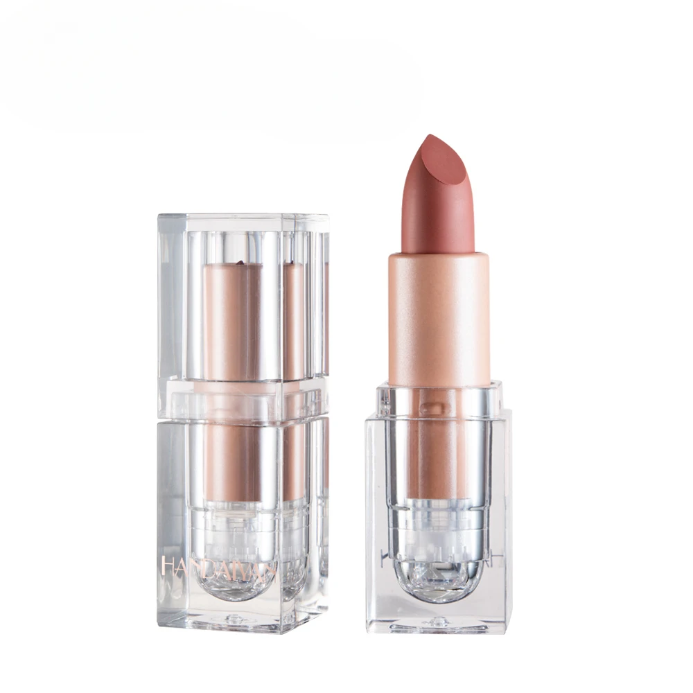 12-color Ice Tube Matte Nude Lipstick easy to color long-lasting lip makeup Cosmetics Waterproof Lips Gift make up  korean