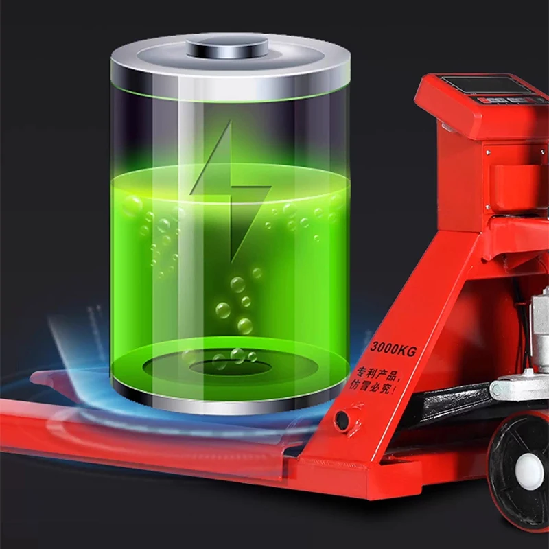 Electronic Forklift Scale, 2-Ton Capacity, 0.1-kg High-Precision Weighing Trolley; Manual Hydraulic Floor Scale with(Customized)