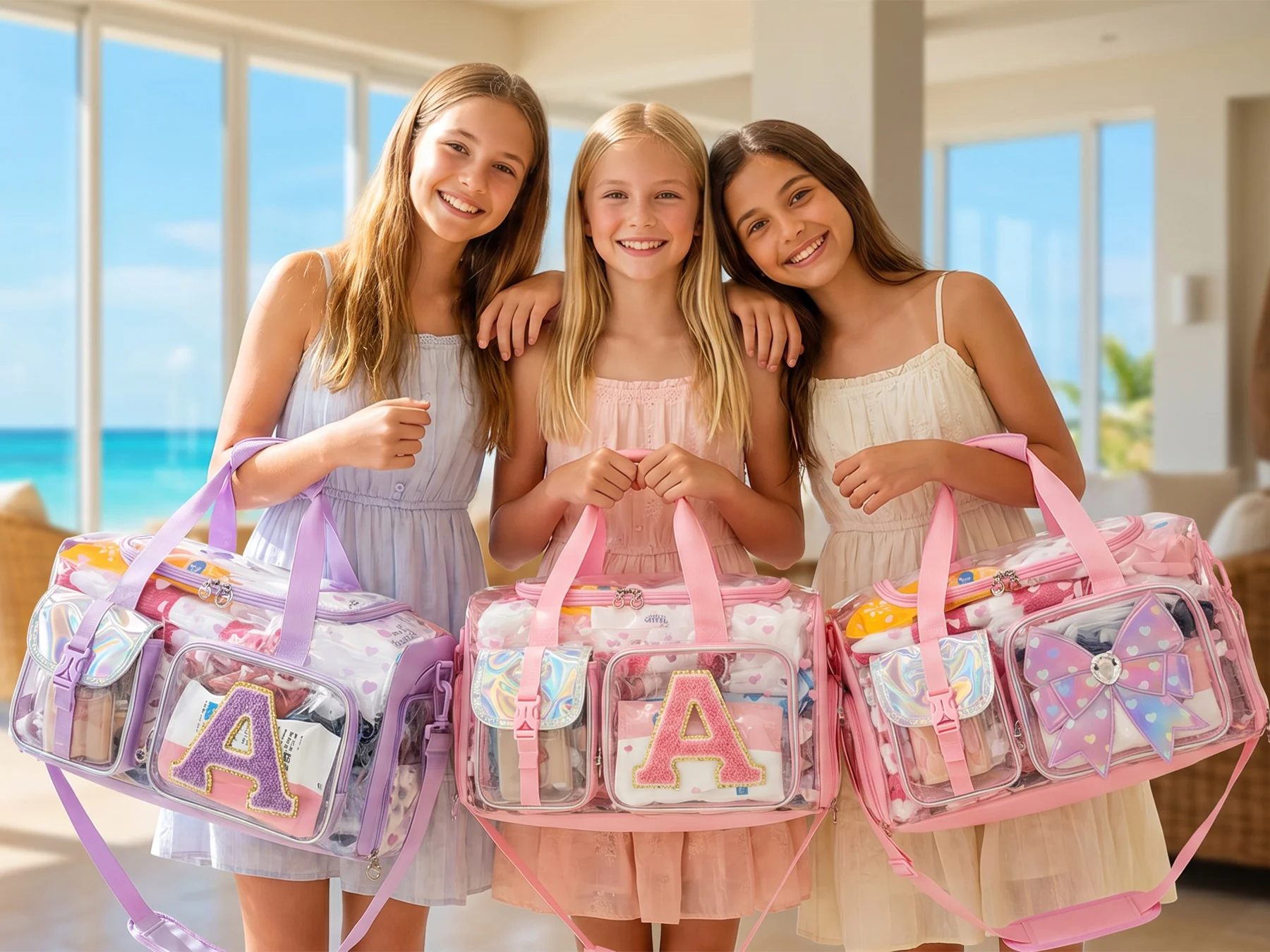 girls-travel-duffle-bag-overnight-weekender-dance-gym-bag-with-shoe-compartment-for-kids