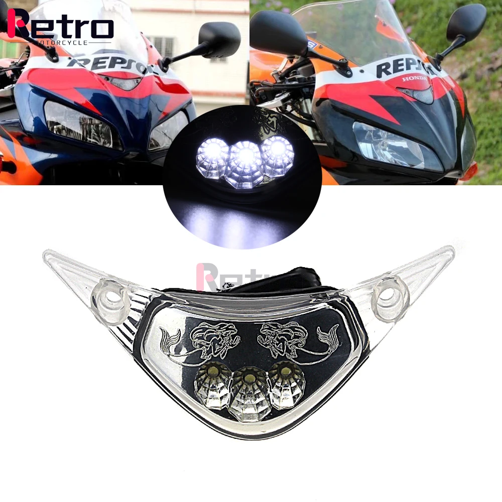 

For HONDA CBR1000RR 2004 2005 2006 2007 Motorcycle Accessories LED Super Bright Front Headlight Drive Auxiliary Lamp Fog Light