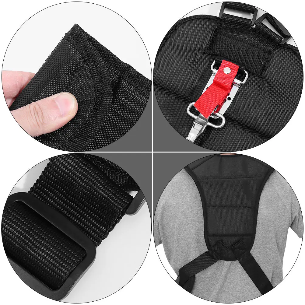 2Pcs Efficient Durable Lawn Mower Strap Safe Gentle Cloth Stainless Steel Comfortable Durable Pruner Strap Shoulder