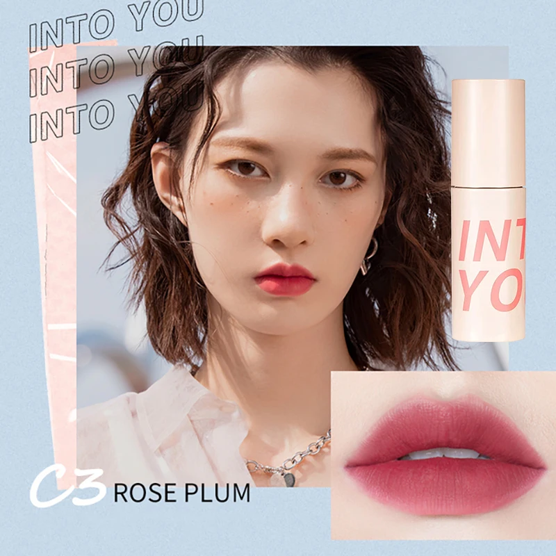 INTO YOU Lip Mud Light Lip Tint Matte Long Lasting Lipstick Natural Effect Cosmetics Gift Makeup