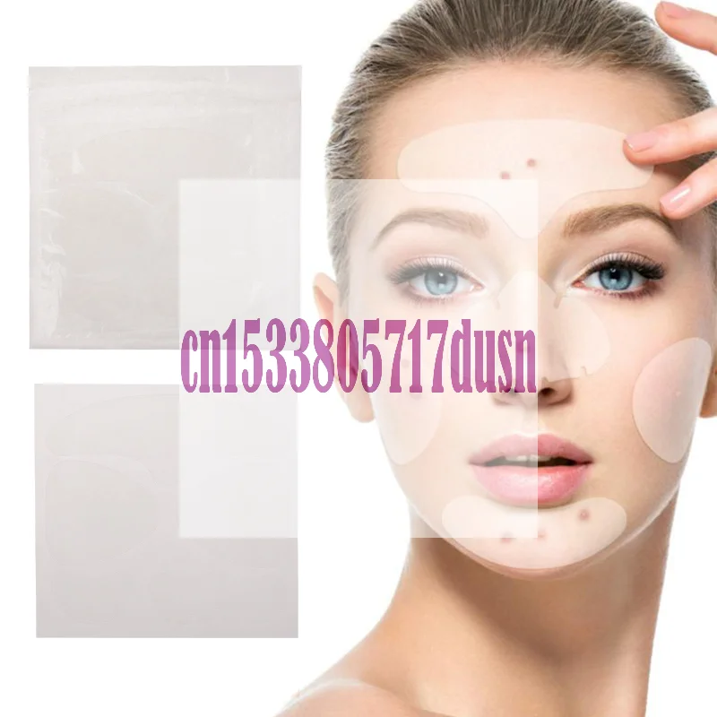 {HBA17} 1セット 大型ハイドロコロイドフルフェイスニキビパッチ ニキビ除去スキンフェイスクリーニング 鼻、顎、額、頬用