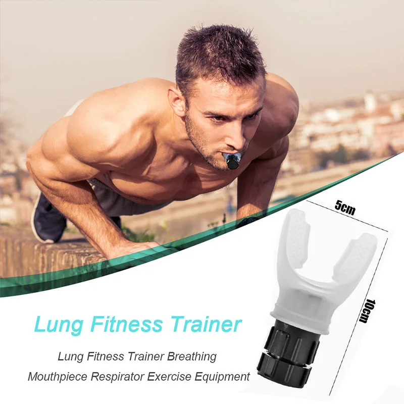 Adjustable Intensity Breathing Trainer Sports Portable Lung Capacity Abdominal Trainer Knob Improve Strength Endurance Gear