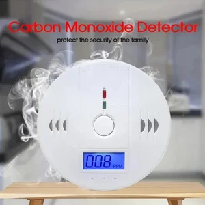 Carbon Monoxide Alarm Smoke Alarm Co Detector LCD Display Alarm Home Wireless Toxic Gas Leak Detector Fire Sound Alarm