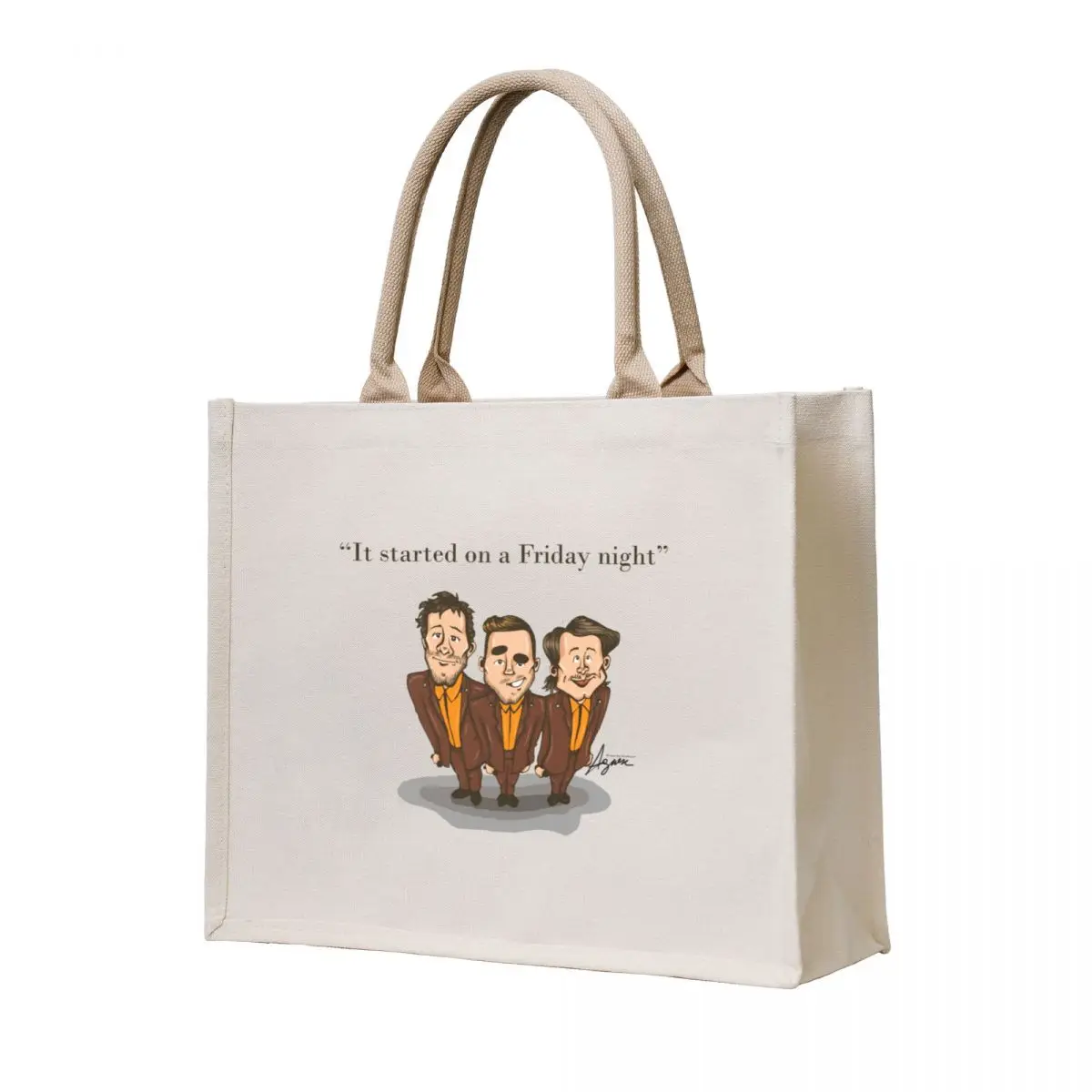 

It started on a Friday Night Tote Bag canvas tote ecological bags reusable shopping bag Canvas shoulder bag