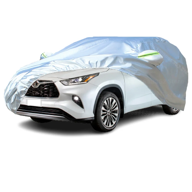 For Toyota Highlander Car Cover Outdoor Protection Covers Snow Sunshade Waterproof Dustproof Exterior UV Car Accessories