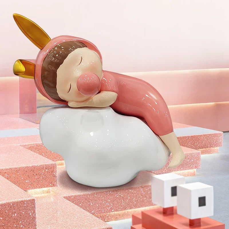 

Abstract bubble blowing figure ornament