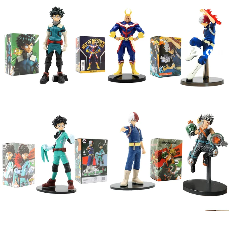 My Hero Academia Anime characters deku All Might Bakugou Katsuki Action figure Collecting dolls Desktop ornaments Tide Play