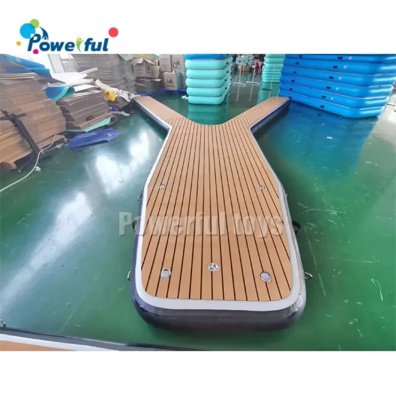 Y-vorm drijvend waterplatform jacht- en bootdok parkeerstation opblaasbare Y-ponton