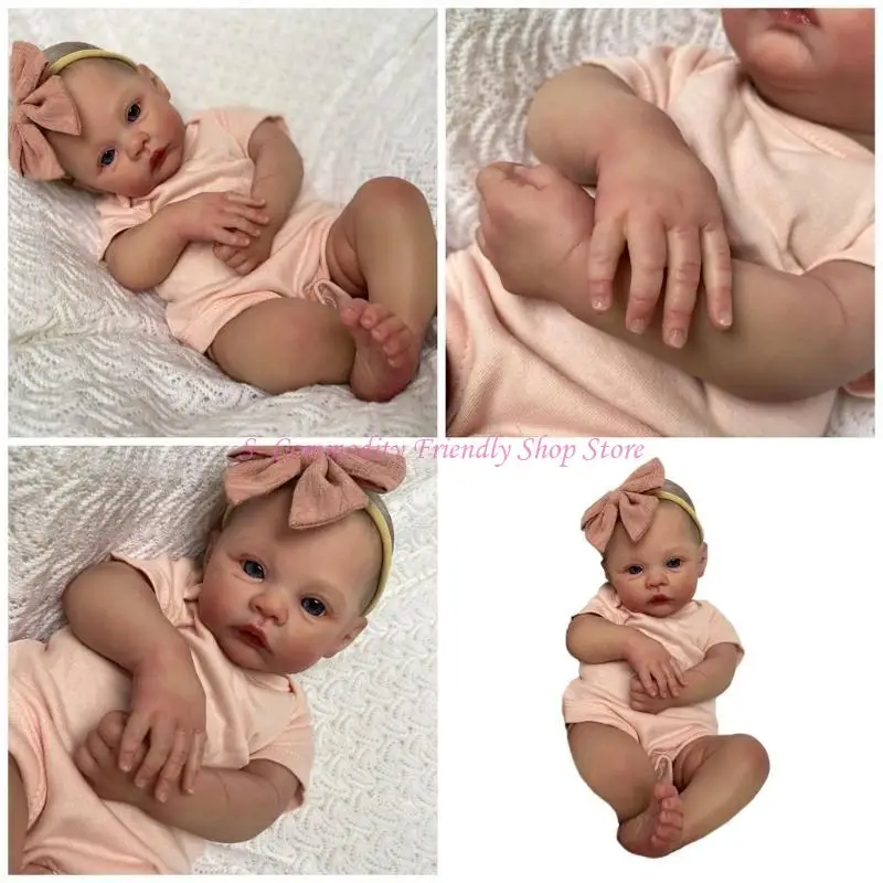 

85ae 19 -дюймовый кукл ребенок реалистичные новорожденные кукольные глаза открыты для мальчика -малыша/девочка