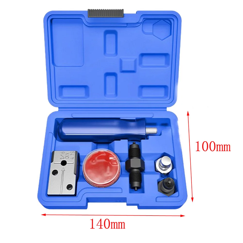 1Set 3/16in Brake Tube Flaring Tool Set Flaring Tool Metal Handheld Brake Line  Automotive Truck Power Tool Accessories