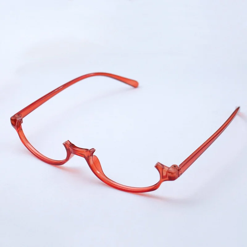 Anime Tokyo Ghoul Character Kamishiro Rize Cosplay Red Glasses Role Play Half Frame Eyeglass Without Lens Accessories Eyewear view 5