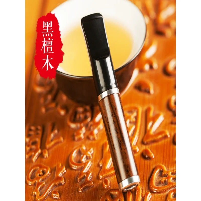 High-End Ebenholz halter zirkulierende wasch bare Zigaretten spitze Filter Raucher Set