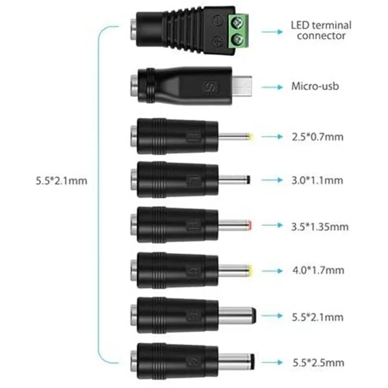 3-24V adjustable AC to DC power supply 3V 9V 12V 15V 18V 24V 2A 3A power adapter Universal With voltage display