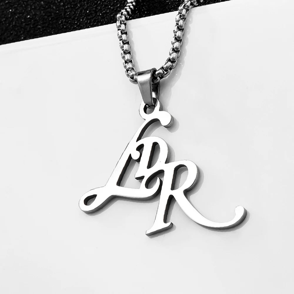 LDR Pendant Necklace Singer Star Lana Del Rey Same Simple Exquisite Fashion Stainless Steel Necklaces Woman Girls Jewelry