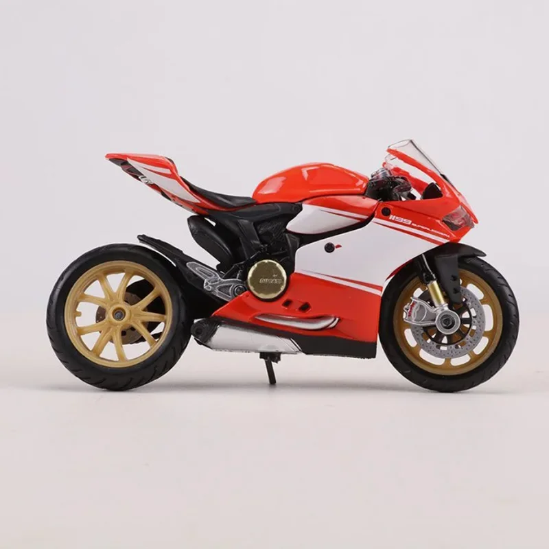 Diecast Maisto 1:18 Ducati Stairs 1199 Superleggera symulacja motocykla Model ze stopu zdobiona kolekcja prezentów zabawki dla dzieci Bo